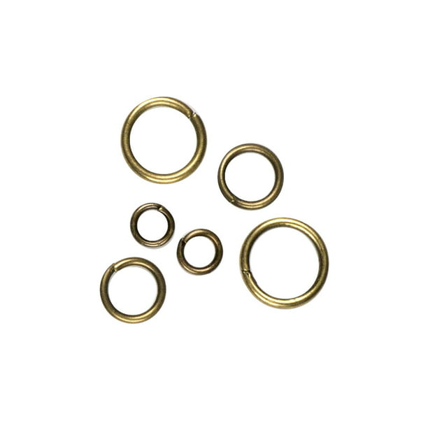200 pce Brass Gold Tone Open Jump Rings 6mm Jewellery Findings